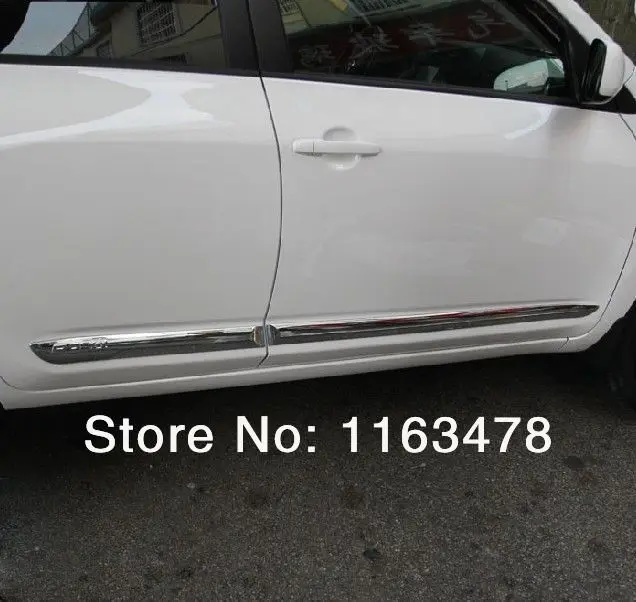 Для TOYOTA RAV4 2009 2012 ABS хромированный корпус боковой двери молдинг отделка новая|siding