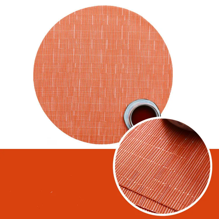 Weave Mat 06 Кухонные принадлежности, пластиковые столовые приборы, чаша, Рождественский коврик, набор подставок под кружки, круглая ткань, ПВХ, изоляционный коврик, кофейник, обеденный - Цвет: Weave Mat 06