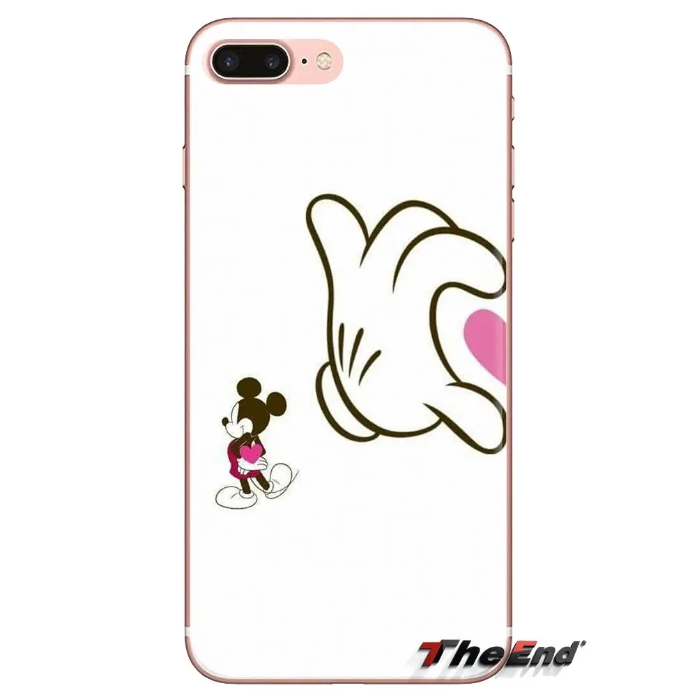 Чехол из ТПУ с милой Минни и Микки для влюбленных пар Huawei Nova 2 3 2i 3i Y6 Y7 Y9 Prime Pro GR3 GR5