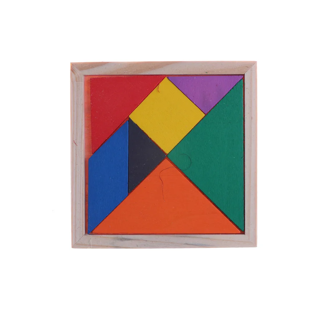 Обучающие деревянные Игрушки Tangram интеллектуальные игрушки головоломки для