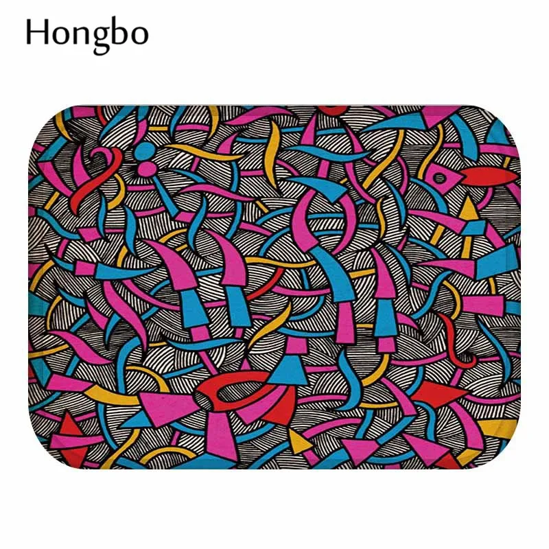Винтажный входной коврик Hongbo противоскользящий Придверный женские цветочные