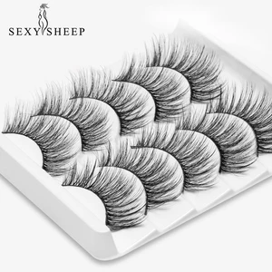 SEXYSHEEP 25 пар, смешанные стили, 3D искусственная норка, накладные ресницы, шпионские густые ресницы ручной работы, Мягкие Накладные ресницы для макияжа глаз