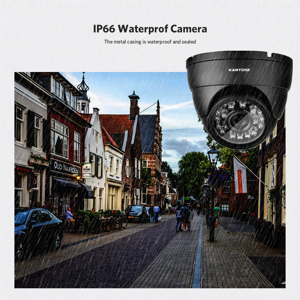 H.265 16CH 4MP CCTV DVR система 16 шт. IP66 металлическая безопасность в/наружная