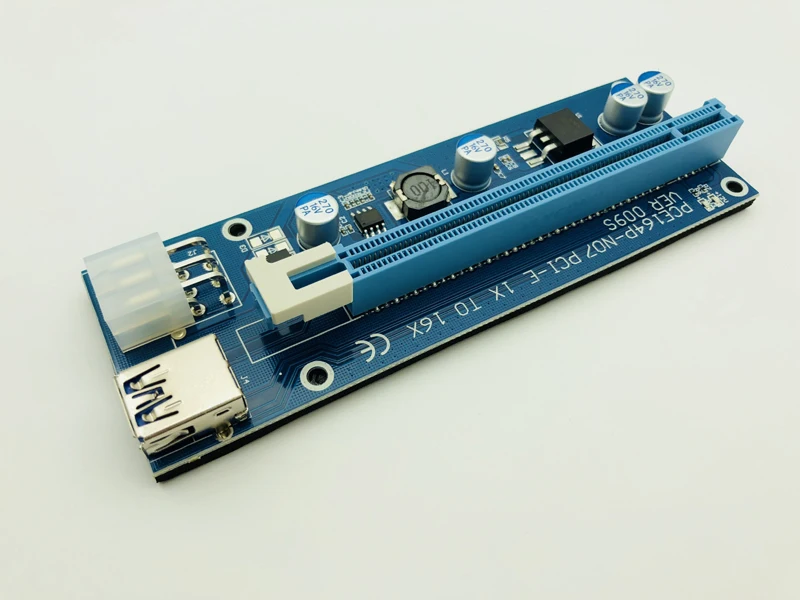 Адаптер-переходник VER009S PCI-E PCI Express Molex 6Pin на SATA 1X 16X 50 шт. кабель USB 3 0 светодиодный