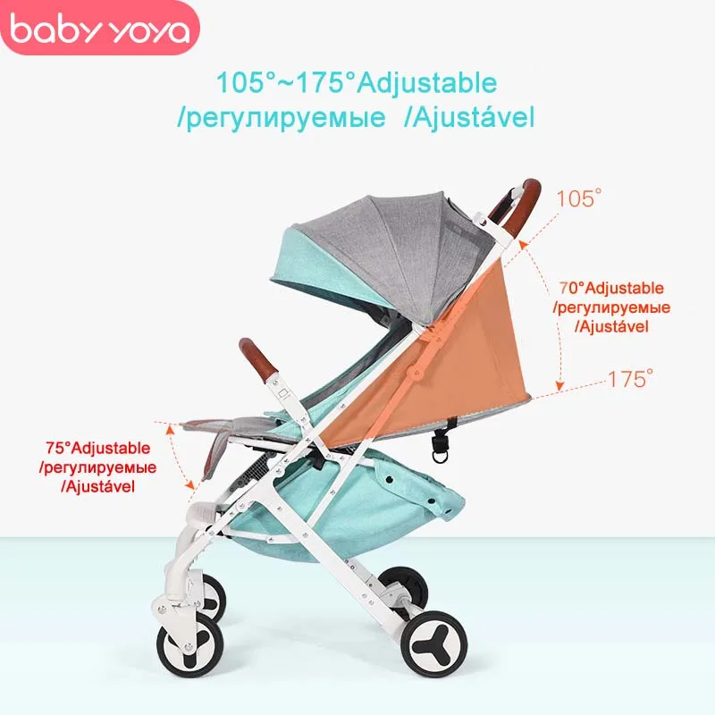 Портативная складная детская коляска BABYYOYA легкая и для путешествий|Легкая