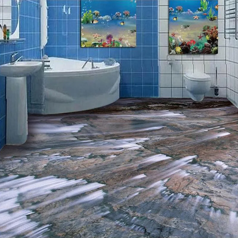 Пользовательские фото обои Гостиная Кухня Ванная комната пол Mural Картины ясно