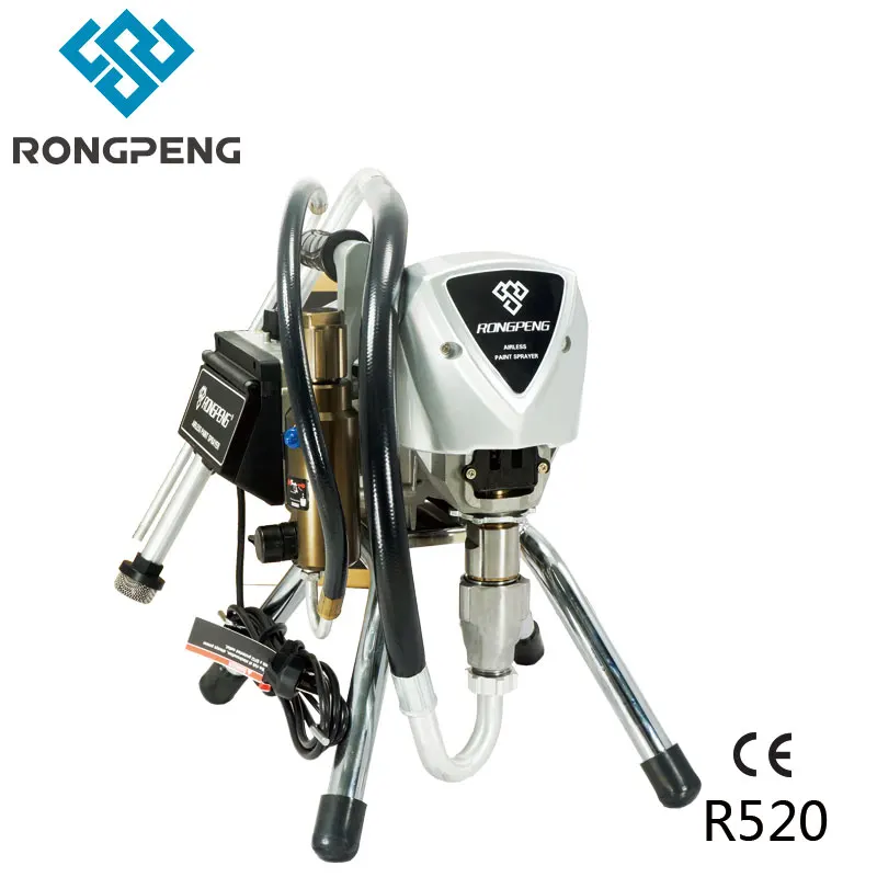 Безвоздушный распылитель краски Rongpeng R520 Электрический эмульсионный 2200 Вт л/мин с