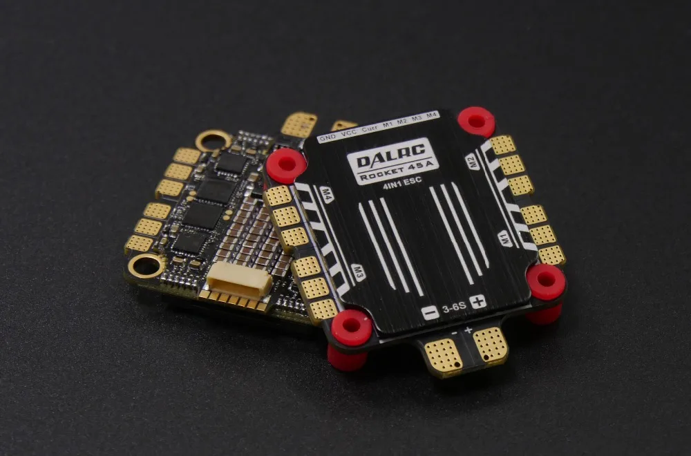 30 5*30 5 мм DALRC Rocket 45A 4 в 1 ESC 3 6S BLheli32 поддержка DShot1200 STM32f051 FPV Бесщеточный & F722 DUAL