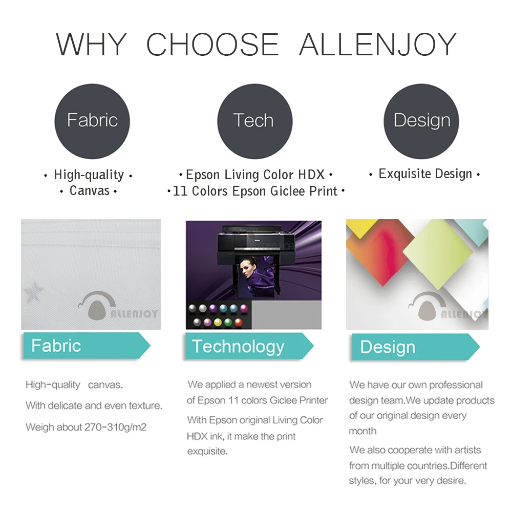 Allenjoy туман плакат печать горы вилла красное дерево Восход холст краски китайский