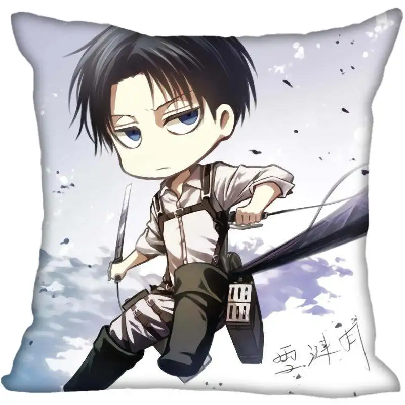 Заказной декоративный чехол для подушки Attack on Titan квадратный на молнии 33X33 40x40 45x45