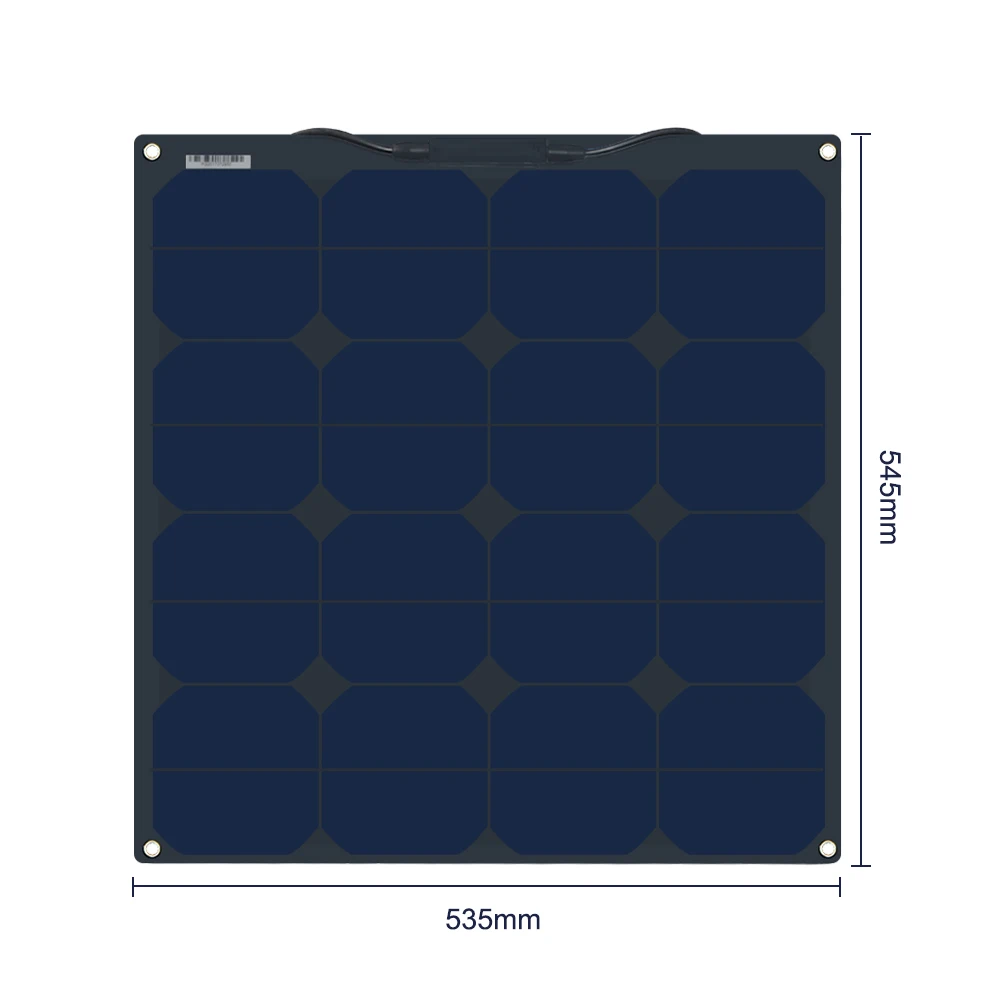 50wsolar panel black Xinpuguang 18 в 30 Вт 40 Вт 50 Вт 60 Вт гибкие солнечные панели с кабельным элементом Фотоэлектрические для 12 В батареи RV автомобиля лодки - Цвет: 50wsolar panel black