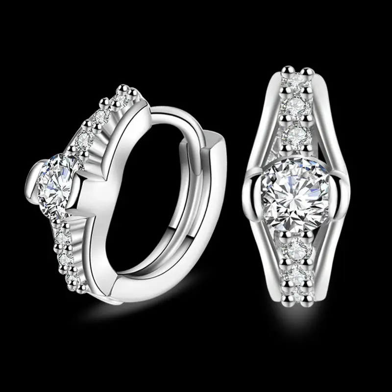 Water Drop Design 925 sterling silver Women Earrings Fashion Jewelry CZ Stone Micro Paved Luxury for Wedding Engagemen | Украшения и