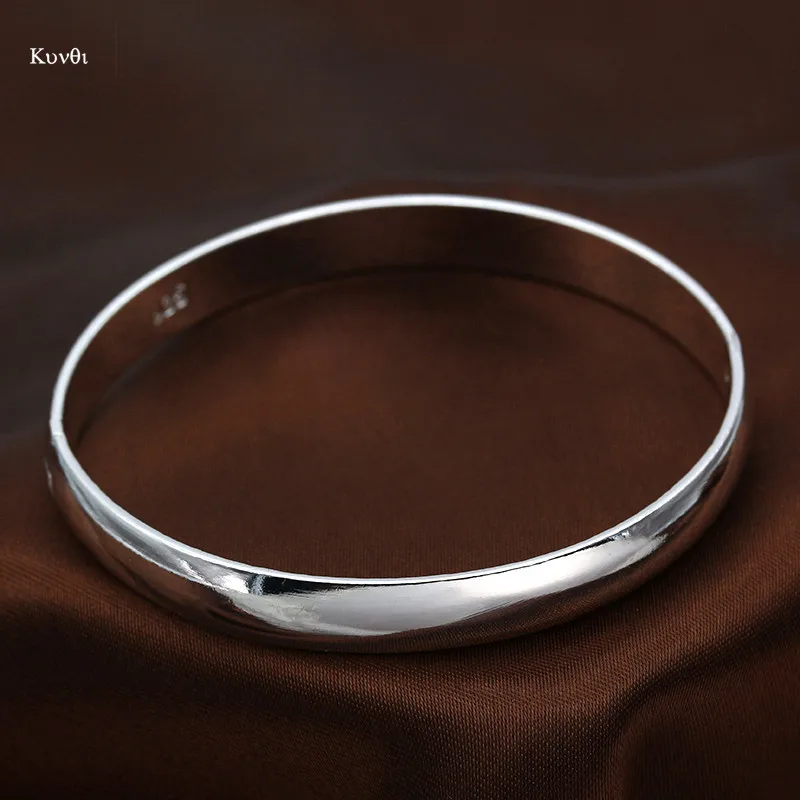 

Simple Women Sliver Plated Bangle Exquisite Craved Pattern Open Adjustable Bangle New Fashion Female Gifts Jewelry