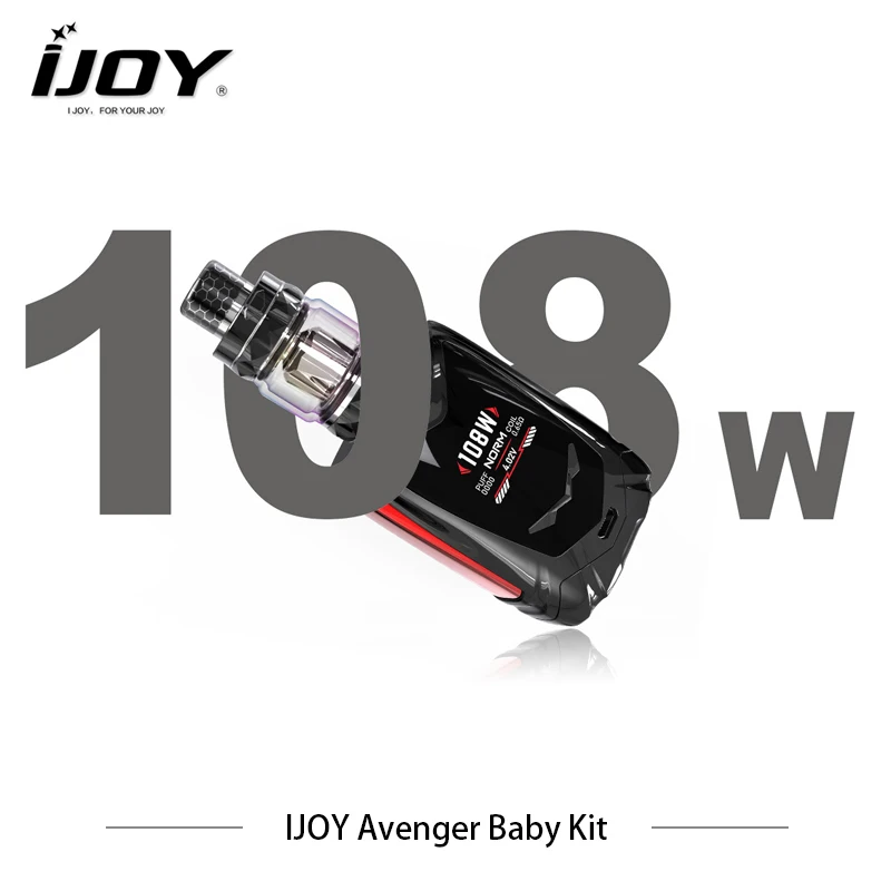 IJOY Avenger Baby Kit Max 108w Box Mod Vape AI voice control mod Dual 20350 2800mah Battery Pod/Power/TC/TCR Modes Vaporizer | Электроника