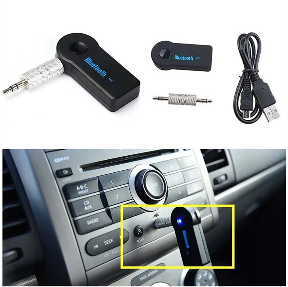 VIKEFON Bluetooth ресивер стерео аудио Мини 3,5 мм разъем AUX беспроводной адаптер MP3 музыка автомобильный передатчик динамик наушники адаптер