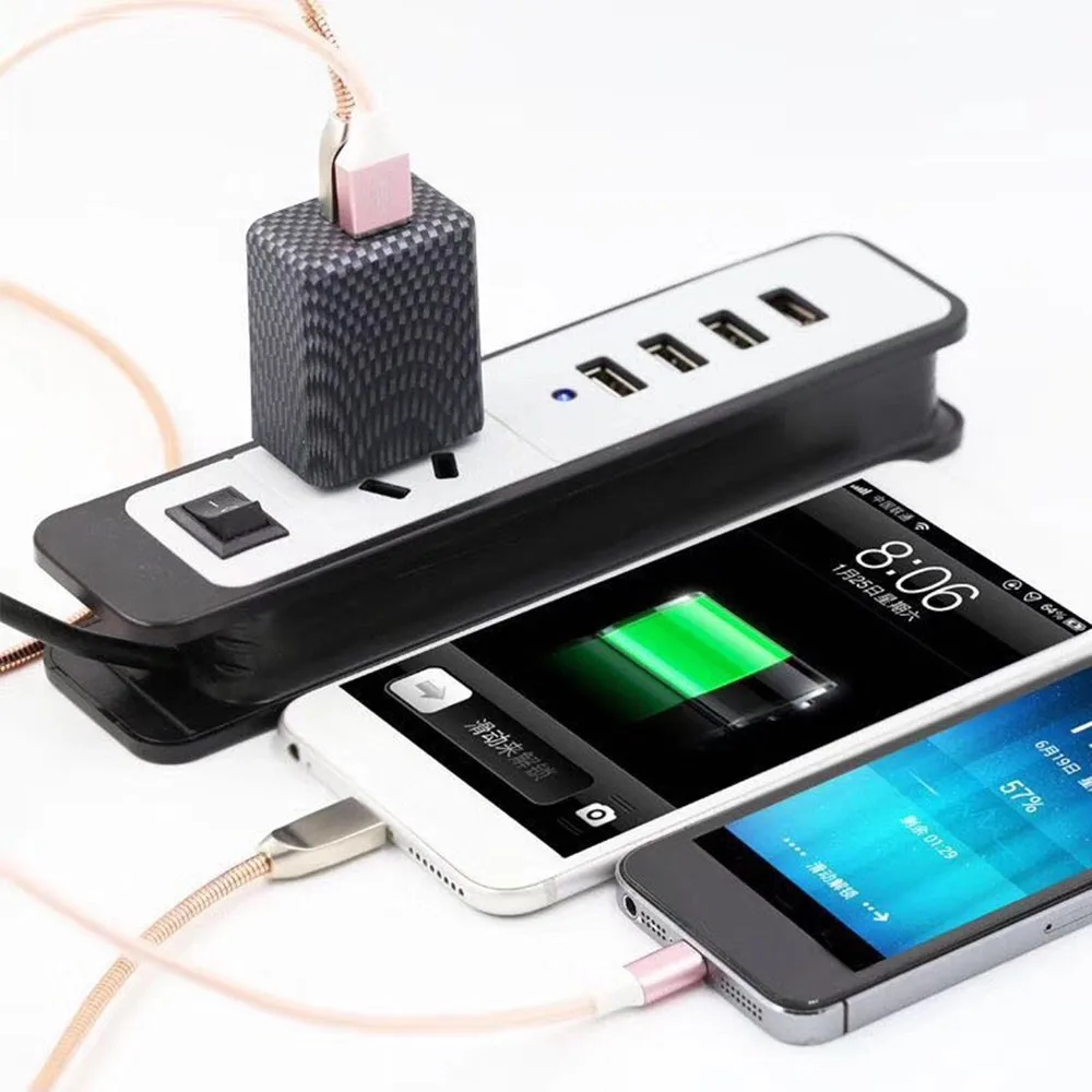 100% абсолютно новый и высококачественный дорожный 5V 2A двойной порт USB US Wall AC Adptive