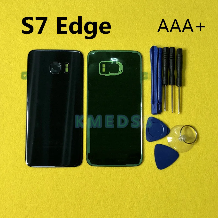 AAA+ качество Батарея Стекло задняя крышка для samsung Galaxy S7 край G935 G935F задняя дверь Корпус крышка с Камера объектив+ Инструменты