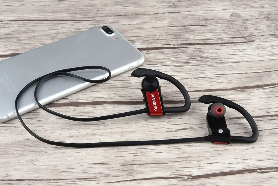 ALANGDUO G7 Plus Спортивный Bluetooth-наушник для ушей Беспроводные наушники V4.1 Гарнитура 3bluetooth наушники наушники беспроводные
