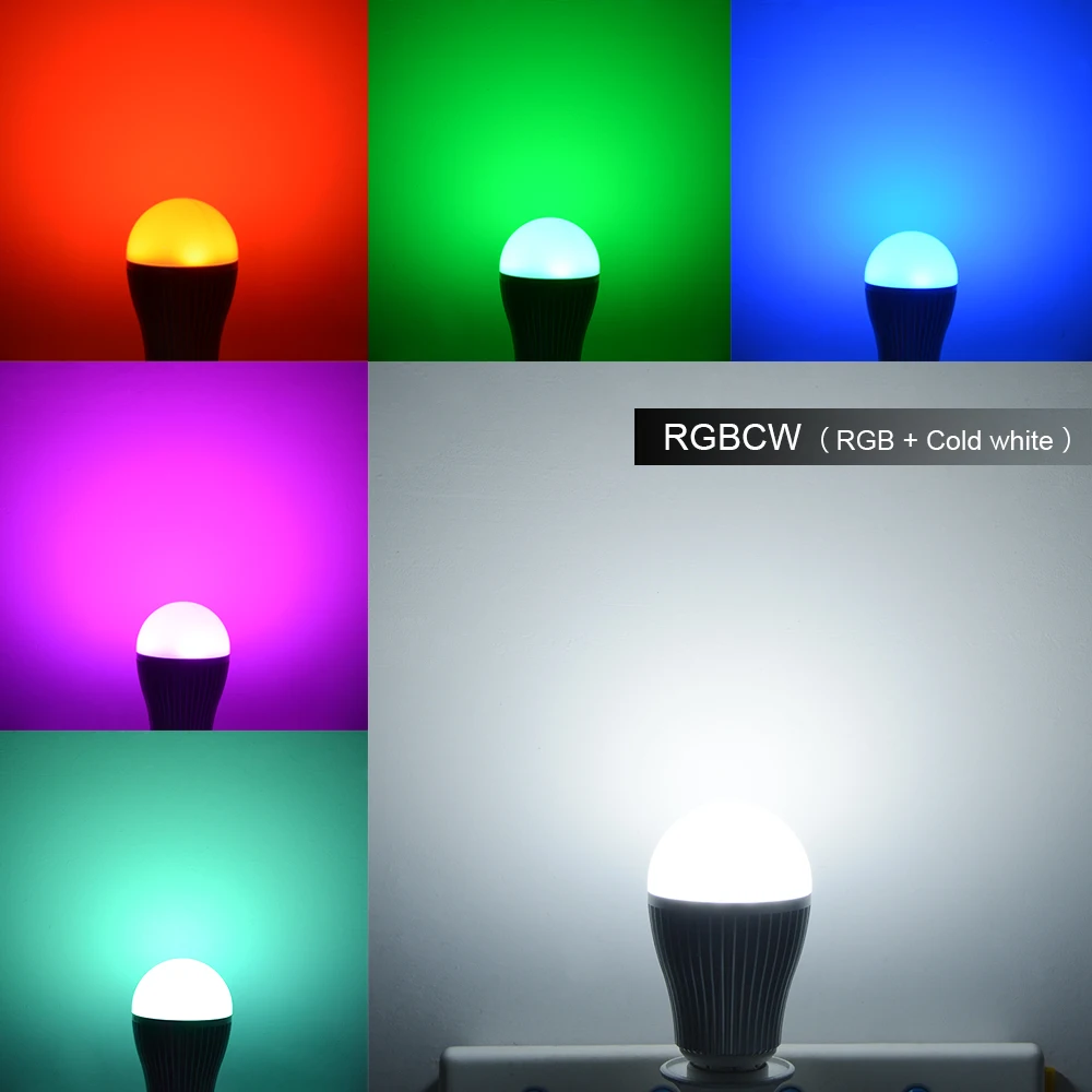 Оригинальные Mi. Light 2.4 г/Wi-Fi Управление RGBW гамма WW светодиодные лампы 4 Вт 5 Вт 6 Вт 9 Вт GU10 e27 E14 110 В-220 В затемнения smart led лампа