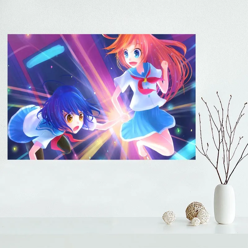 Custom flip flappers canvas poster Home Decoration Wall Art New arrival cloth Silk Fabric wall print | Дом и сад