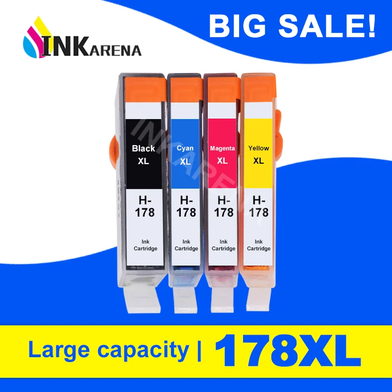 Картридж INKARENA совместимый с картриджем для HP 178 принтера 178XL Photosmart 5510 6510 7510 B109a B109n