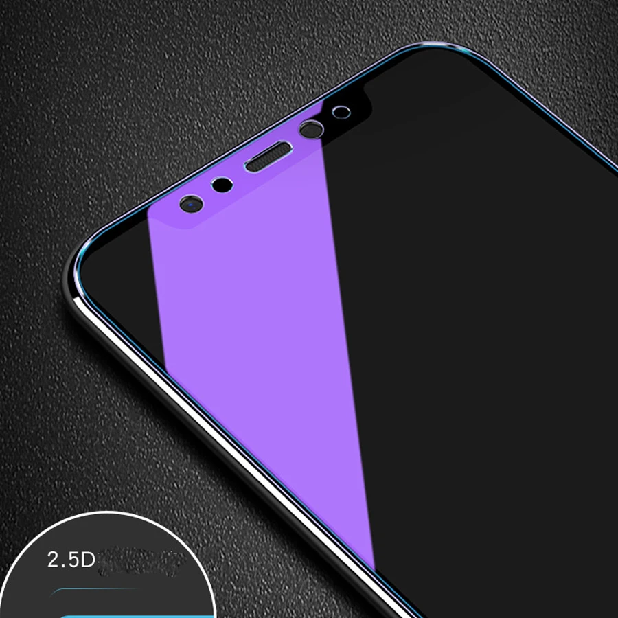 Для Xiaomi mi 6 8 9 для Red mi Note 7 Pro K20 F1 анти Blu-Ray анти-Фиолетовый УФ закаленный стеклянный экран Защитная пленка для телефона