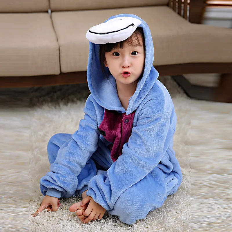 Одеяло Kigurumi Комбинезон детский единорог мультфильм Аниме животных пижамы Onesie