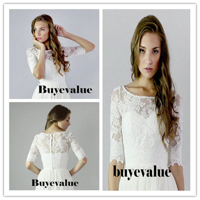 Женская кружевная шаль цвета слоновой кости с рукавом 3/4|bolero wedding jacket|bridal shrugbolero |