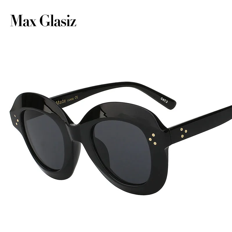 2018 женские круглые леопардовые солнцезащитные очки сексуальные заклепки