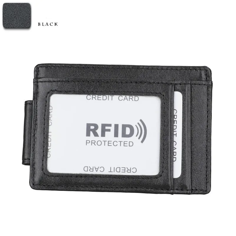 Для женщин и мужчин Анти Rfid кошелек зажим для денег магнитный Ультратонкий