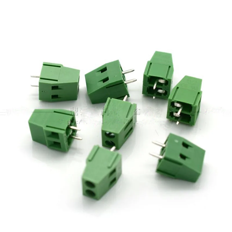 Клеммная колодка PCB винтового типа 10 шт./лот железная экологически безопасная 2P 3P