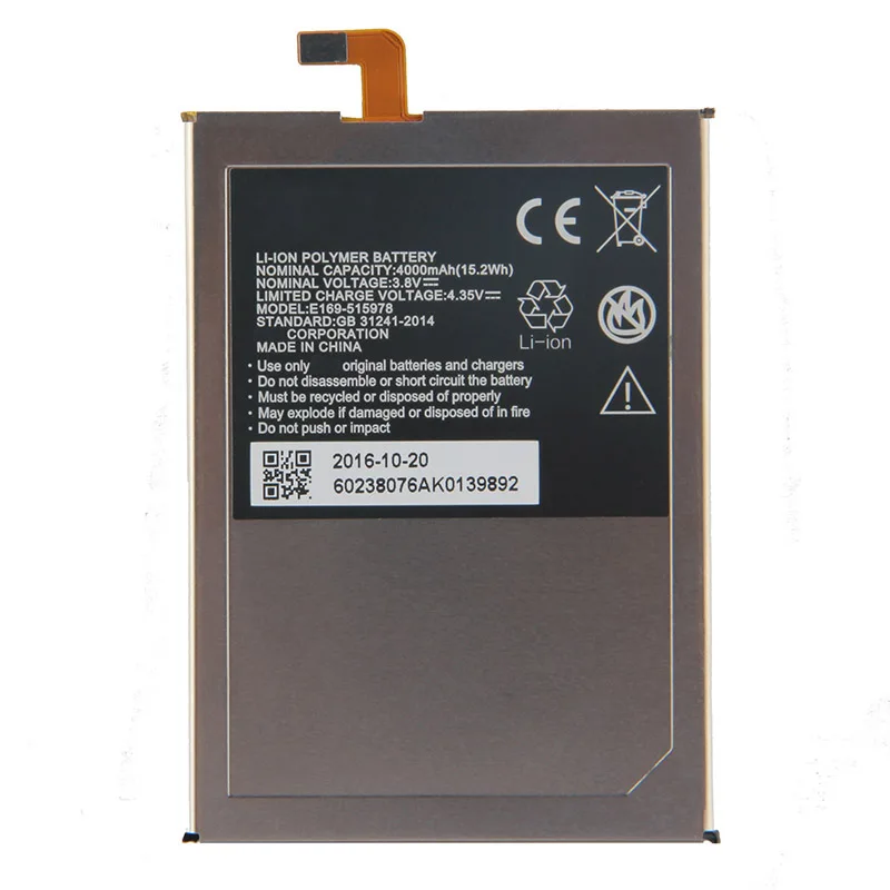 Оригинальный аккумулятор 515978 для телефона ZTE Blade X3 Q519T D2 A452 E169-515978 E169 4000 мАч |