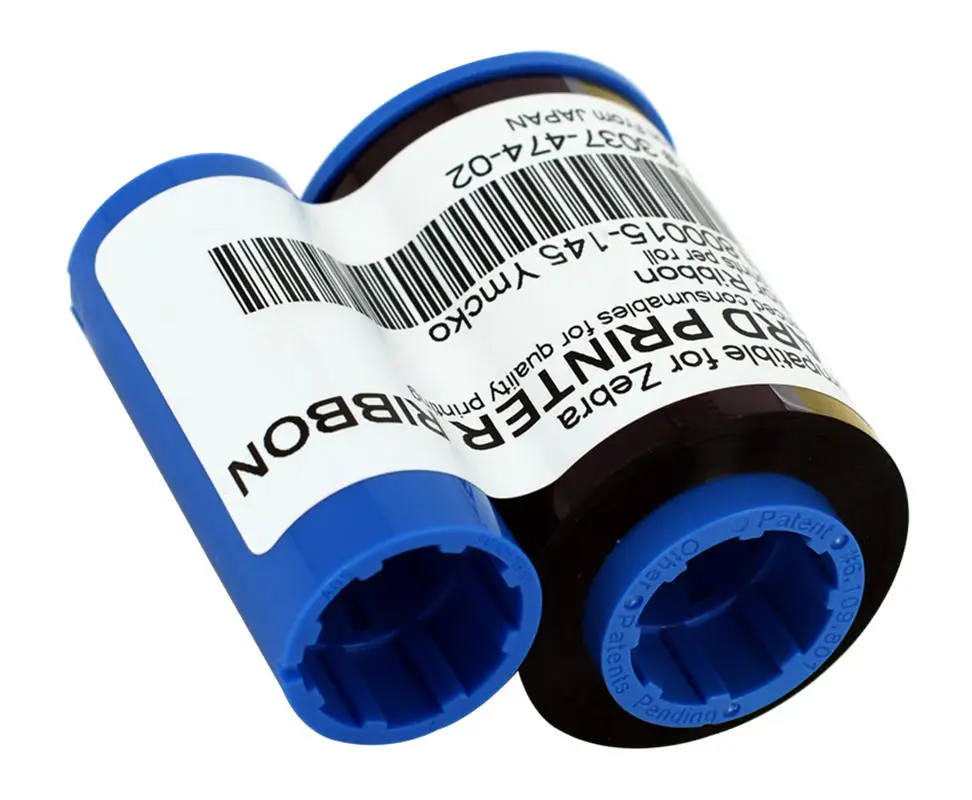 Совместимая цветная лента Zebra 800015-145 YMCK 250 принтов/рулон для принтеров P500 P520C P600 и