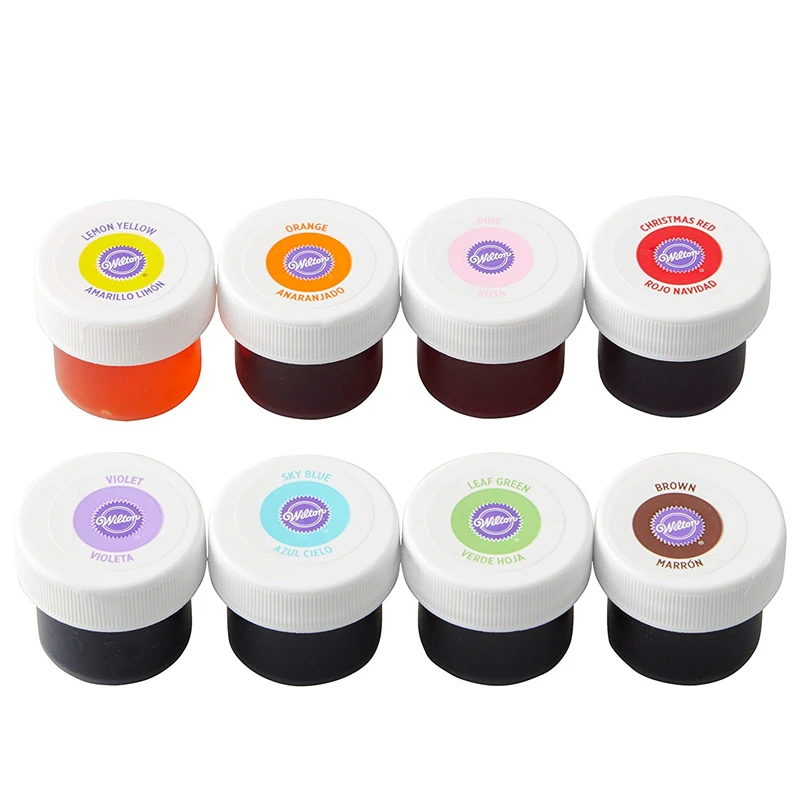 Wilton Food Coloring 8-Count Icing Colors Edible Color Gel Paste Additive for Fondant Cake Batter or | Дом и сад