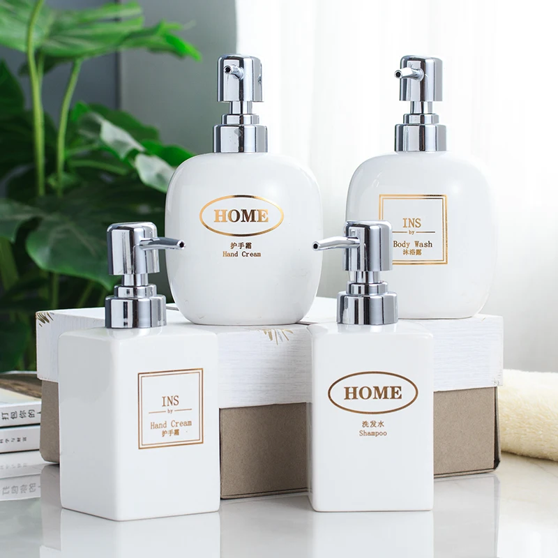 Северная Европа бутылка Creramics диспенсер для мыла набор Bathtoom аксессуары рук | Дом и