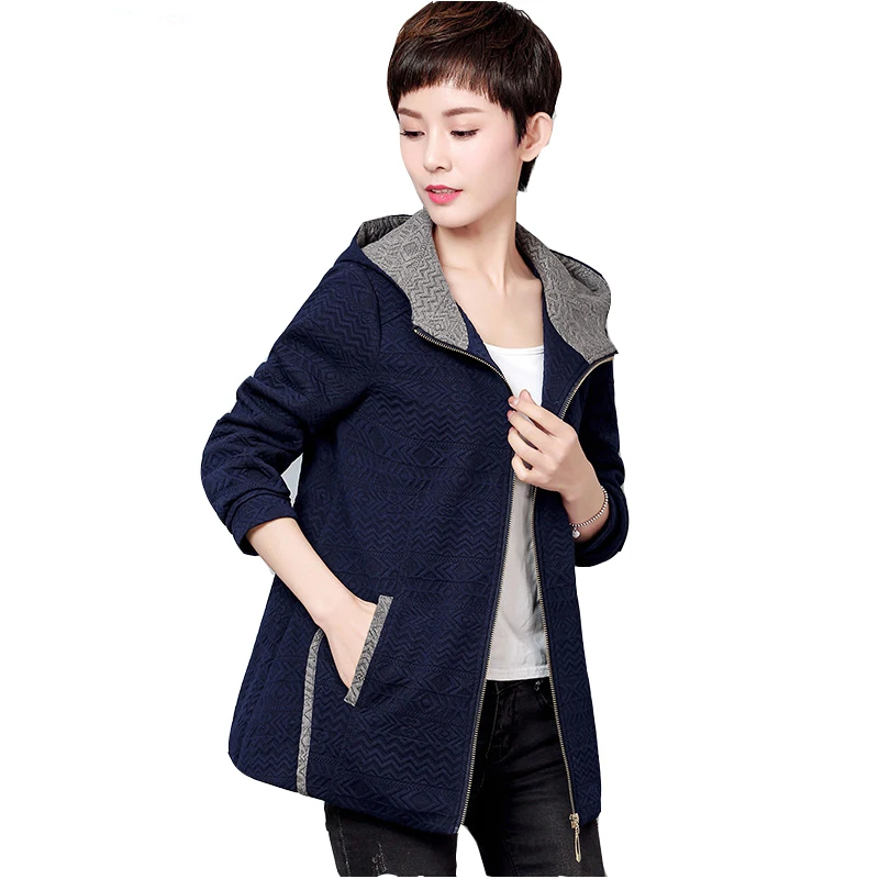 2017 Демисезонный среднего возраста Женская одежда большой Размеры Свободные