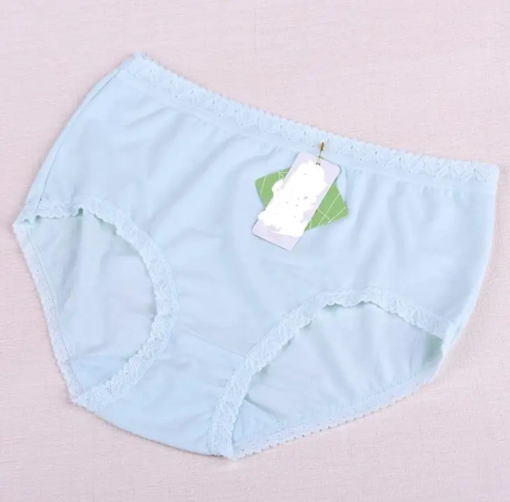 Трусы женские хлопковые большого размера со средней посадкой|ropa interior femenina|briefs