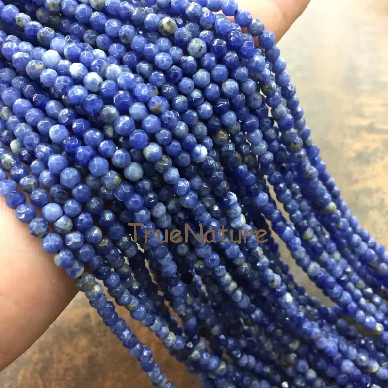 

Оптовая продажа Sodalite свободные бусы синие вены Sodalite круглые бусины Howlite полностью ювелирные изделия на нитях 3 мм PM5928