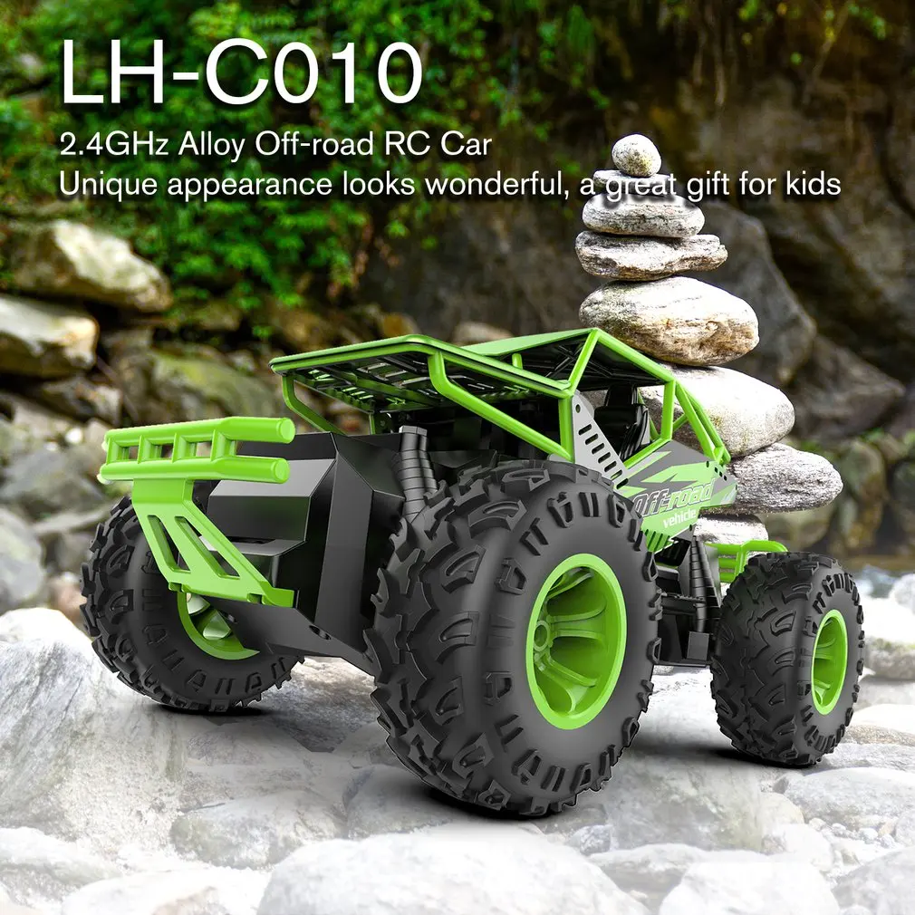 LH-C010 4WD 2 4 ГГц Радиоуправляемый автомобиль игрушки сильная мощность сплав