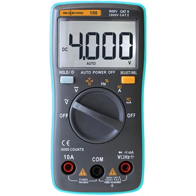 RM100 RM101 Цифровой мультиметр 6000 отсчетов подсветка AC/DC Амперметр Вольтметр Ом портативный измеритель напряжения богатые метры 098/100/109/111 - Цвет: RM100