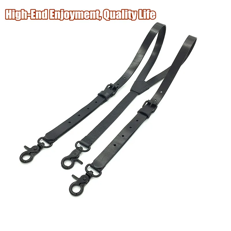 Высококачественные подтяжки из воловьей кожи натуральной с крючком ретро