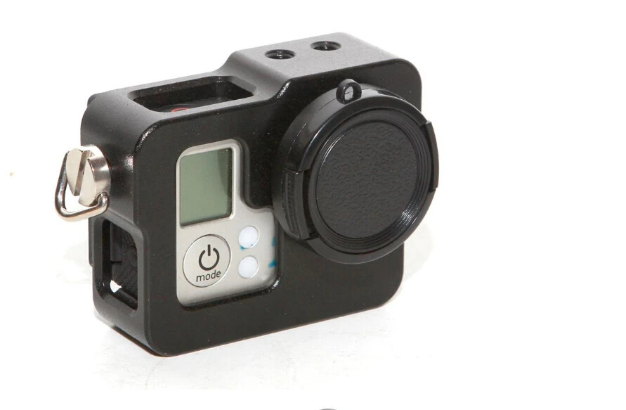 Защитный чехол из алюминиевого сплава для Gopro Hero 4 3 +/3/2 с крышкой объектива|for gopro