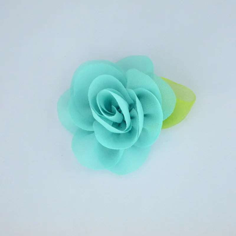 Leaf Chiffon Flowers Rosette Rose Flower Kids Hair Accessory Artificial Bouquet | Дом и сад