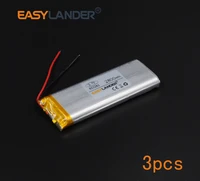 3pcslot 3 7v 2800mah 853282 rechargeable li polymer li ion battery for bluetooth headset gps psp pda mp3 mp4 mp5 android phone