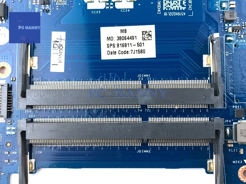 Материнская плата PCNANNY 816811-501 AHL50/ABL52 материнская для ноутбука HP 15-AC 2 1 ГГц DDR3L -501 |