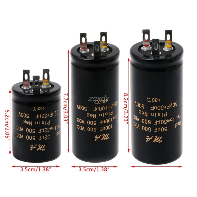 100 + мкФ 50 50uf 32 500V Аудио электролитический двойной усилитель конденсаторы JAN10