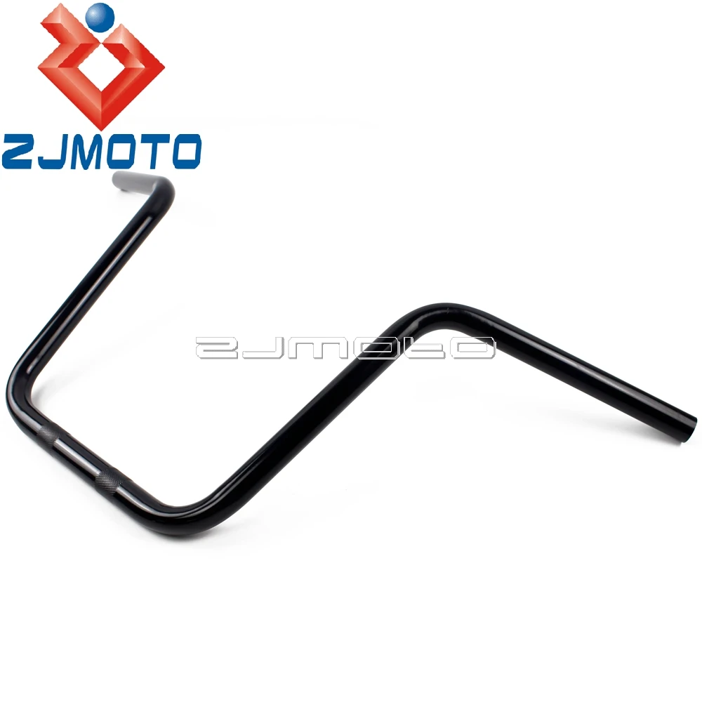 Мотоцикл 12 &quotRise Ape вешалка бар черный 1&quot Руль Для Harley Honda Yamaha Cruiser Кафе Racer Chopper