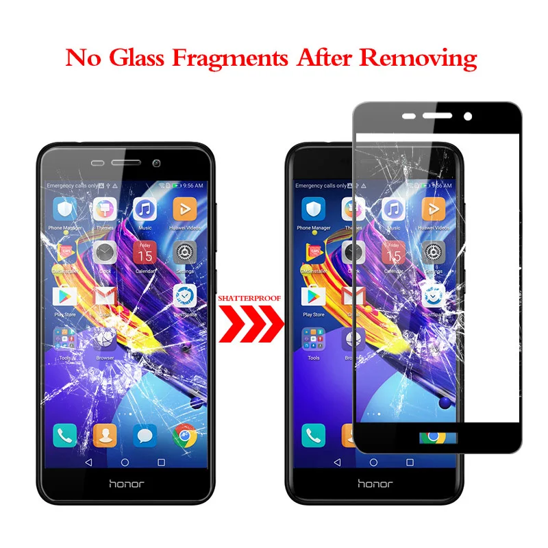 2 piezas para vidrio Huawei Honor 6C Pro Protector de pantalla de vidrio templado para Huawei Honor 6C Pro vidrio tel&eacute;fono completo pel&iacute;cula Honor V9 jugar-2