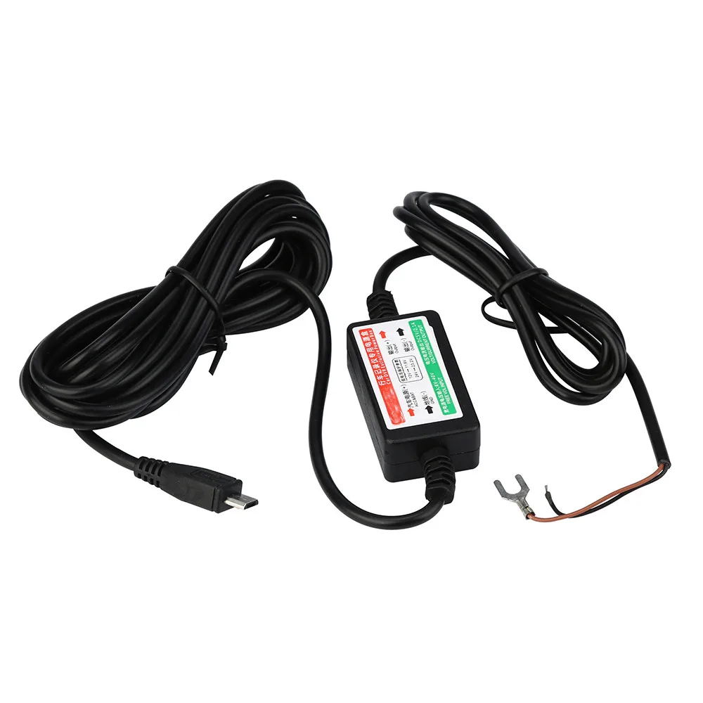 WUPP Высокое качество Mini USB& Micro DC Автомобильное зарядное устройство Жесткий провод комплект для в автомобиль видеорегистратор DVR автомобильные аксессуары - Название цвета: Micro Android