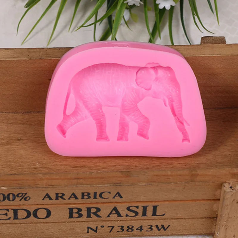 Силиконовая форма Aouke Elephant a сделай сам для помадки торта желе сухой пекарская